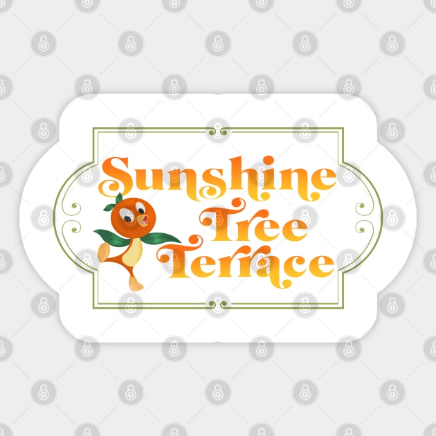 Sunshine Tree Terrace Sticker by WDWFieldGuide